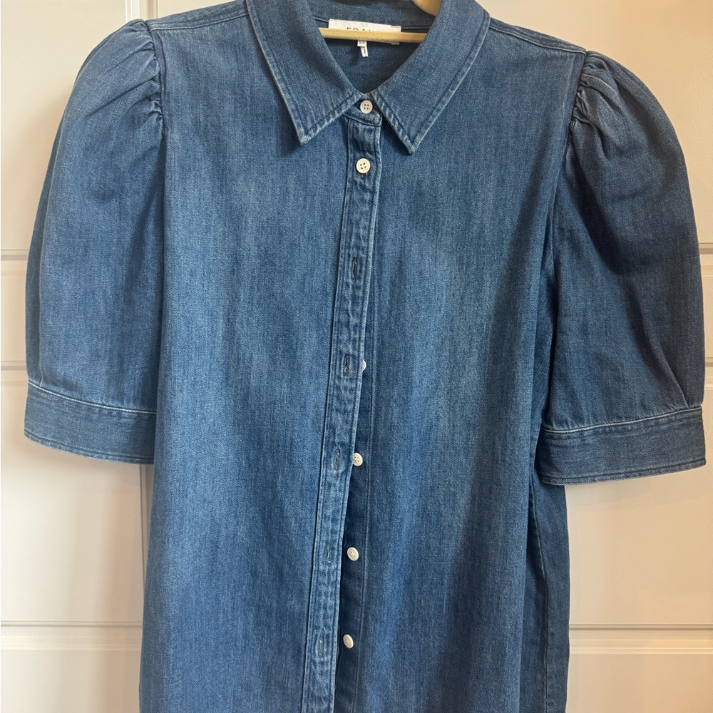 Frame Denim Classic Blue Button-Up Shirt